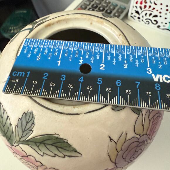 Chinoiserie Pink and Green Peony Ginger Jar With Lid from Late 20th Century - Picture 7 of 13